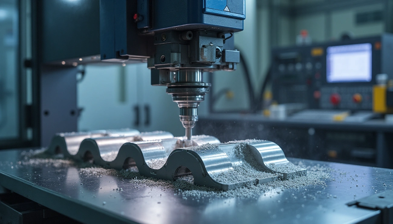 五軸數控機床銑削復雜的金屬零件
